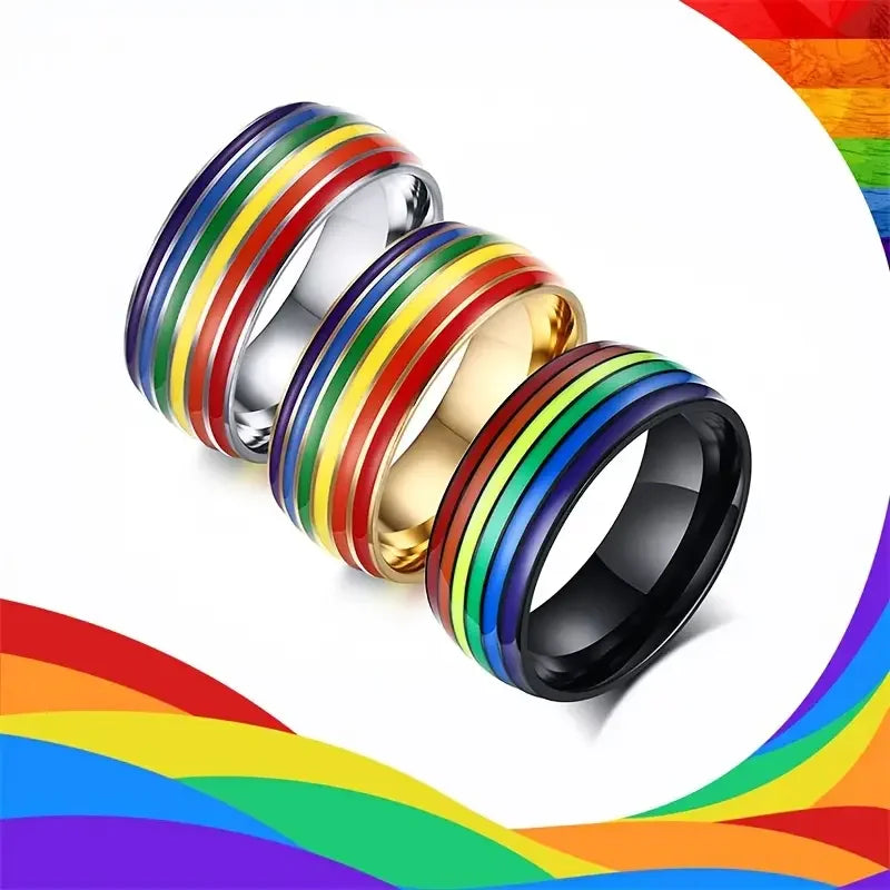 Men's rainbow ring