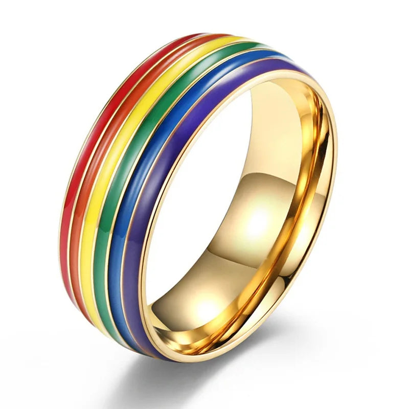 Men's rainbow ring