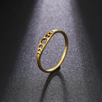 Bague avec Croissants de Lune or