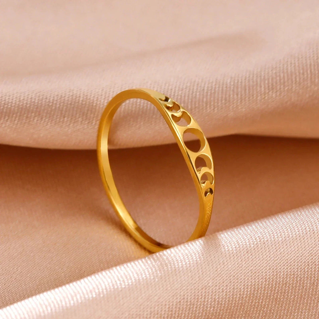 Bague avec Croissants de Lune or