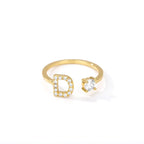 Bague personnalisée avec initiale d