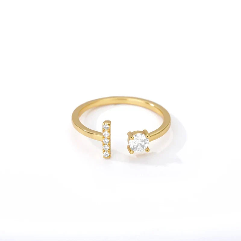 Bague personnalisée avec initiale i