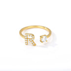 Bague personnalisée avec initiale r