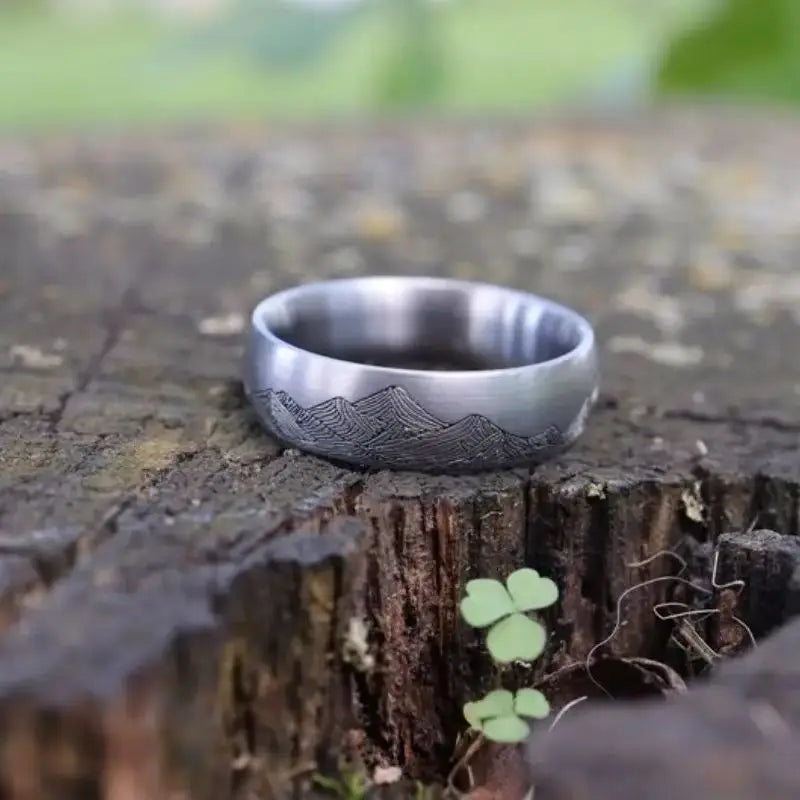 Ring with Mountains for Men or Women