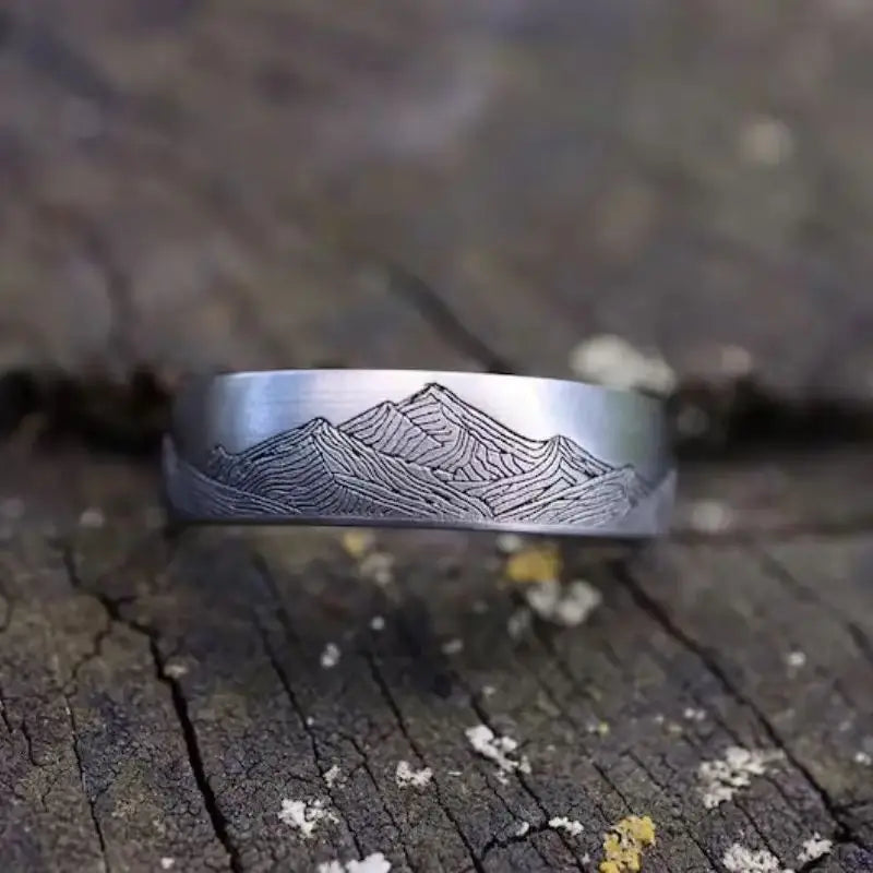 Ring with Mountains for Men or Women