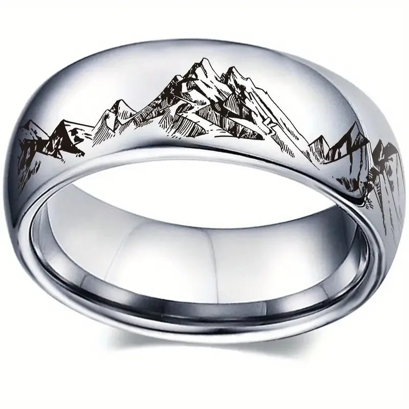Men's Silver Mountain Ring