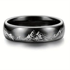 Men's Black Mountain Ring