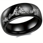 Men's Black Mountain Ring