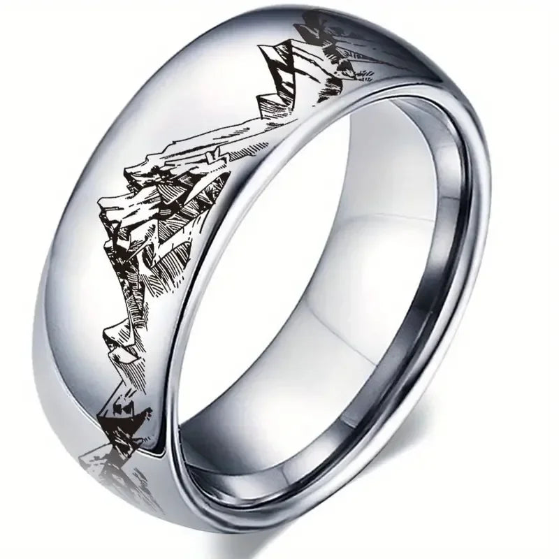 Men's Silver Mountain Ring