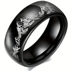 Men's Black Mountain Ring