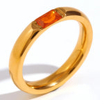 Bague avec pierre de naissance sertie pour femme juillet 
