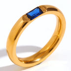 Bague avec pierre de naissance sertie pour femme septembre