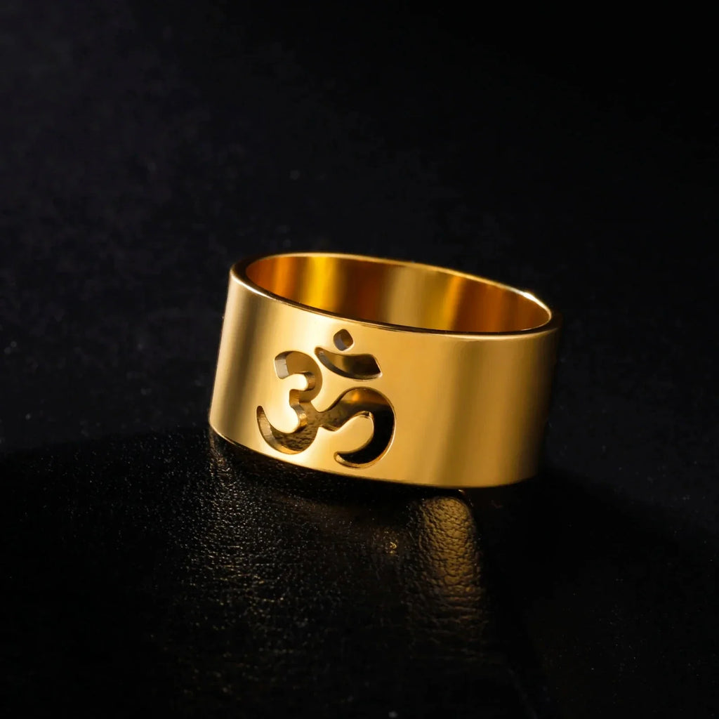 Bague Bouddhiste Om Tibétain or