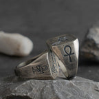 Bague carrée de Style Egyptien