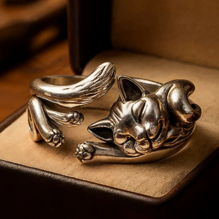 Bague Chat Qui Dort