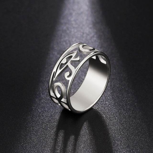 Anillo Egipcio Mujer Ojo de Horus Anillo plata