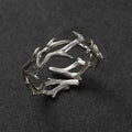 Bague en Branches de Corail Argentée