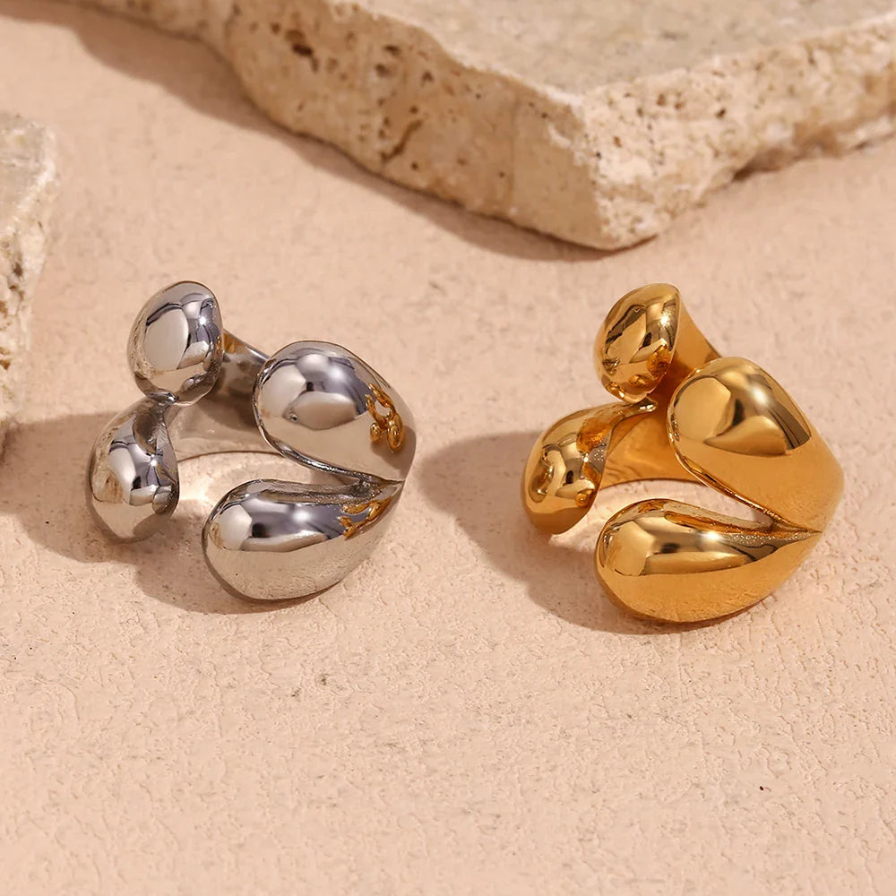 Original Ring Water Drop Band Silver