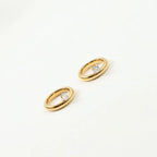 Fine Water Drop Band Ring with Zircon Pearl 2