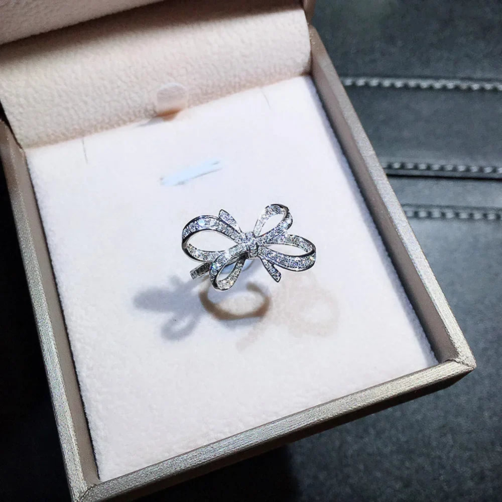 Bague femme noeud papillon 