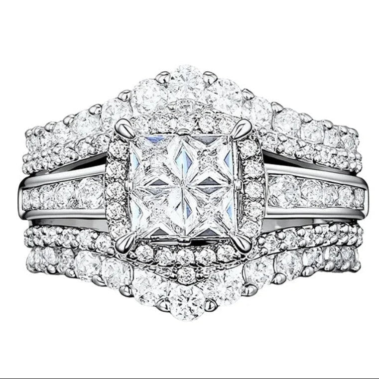 Anillo de mujer con circonita cúbica 