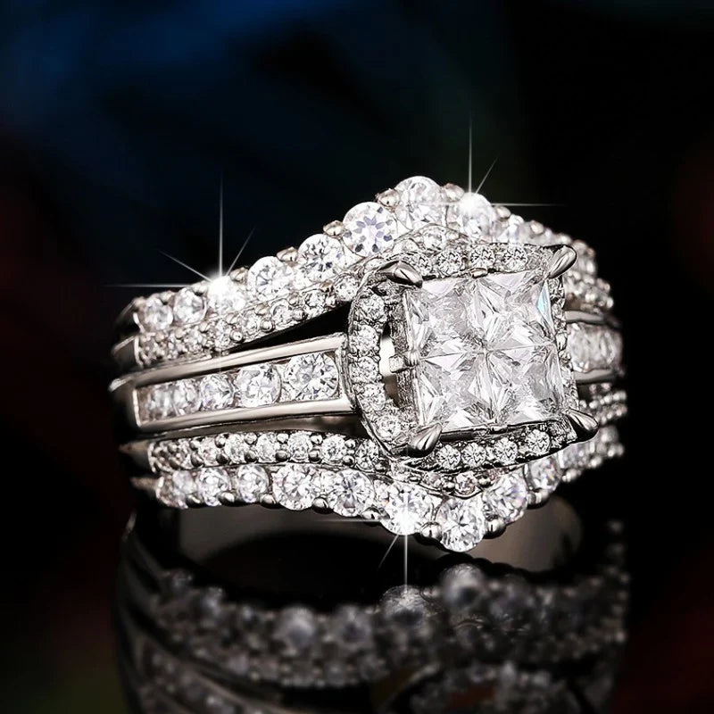 Anillo de mujer con circonita cúbica 