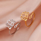 Lotus Flower Ring for Women