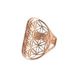 Bague Fleur de Vie Dawapara Mandala or