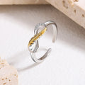Infinity Feather Ring