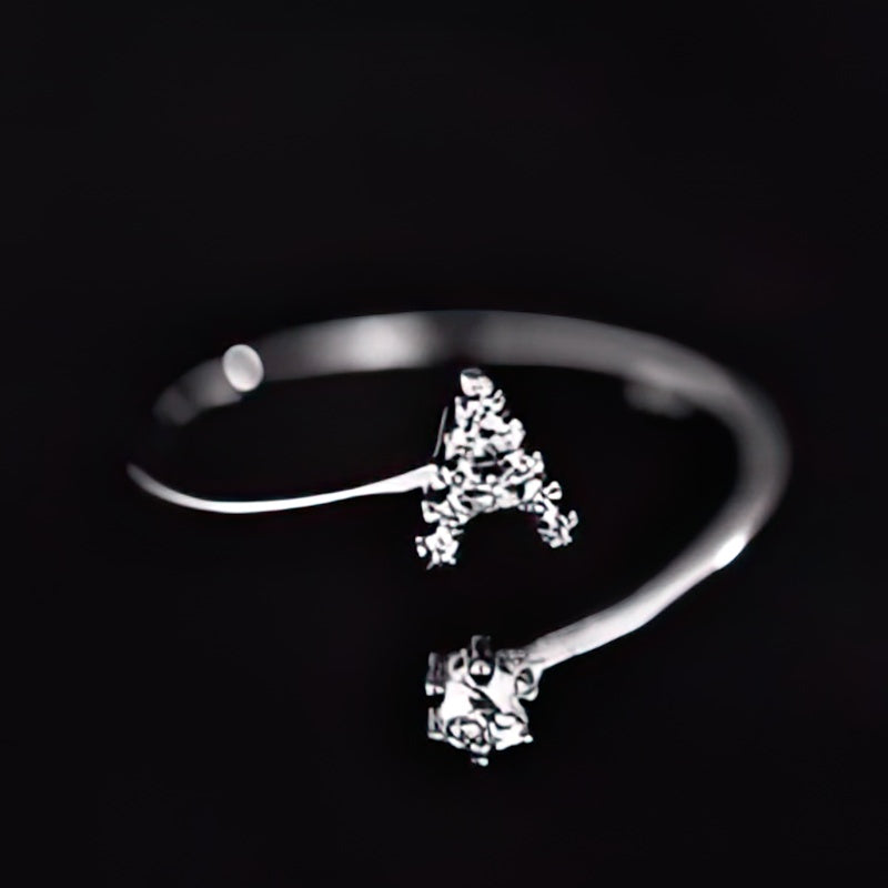 Women's initial letter ring