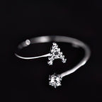 Women's initial letter ring