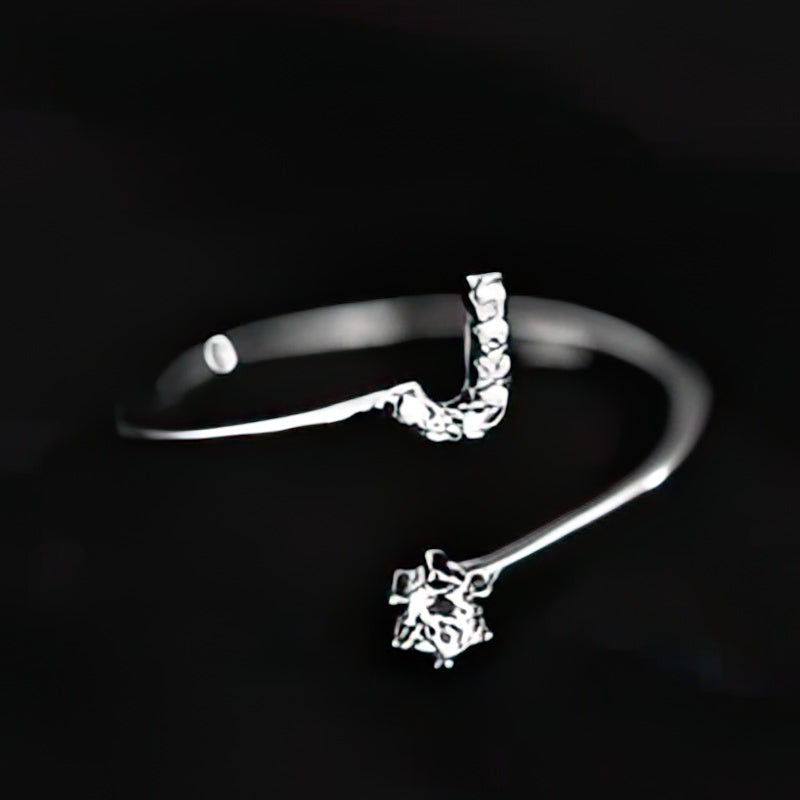 Bague initiale femme - lettre j