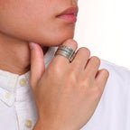 Bague Kabyle Amazigh (Homme/Femme) couleur Argent