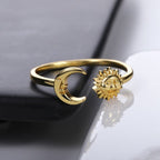 Anillo Luna Sol Astros Mujer oro
