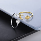 Anillo Luna Sol Astros Mujer