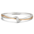 Bague noeud d'éternité mère fille