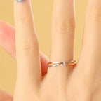 Bague noeud d'éternité mère fille