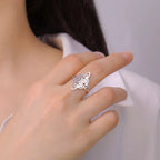Anillo Nudo de Bruja Protección Anillo Mujer Wiccan plata