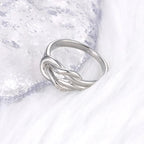 Bague noeud pour femme argent