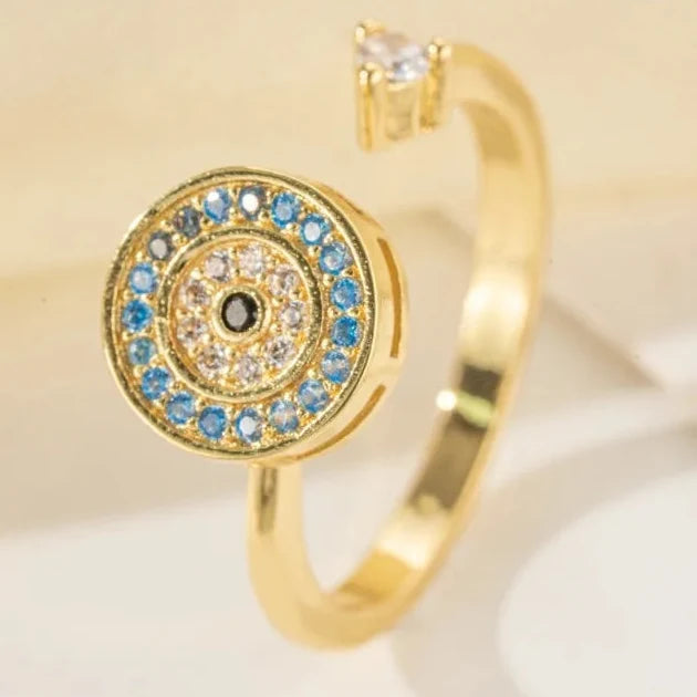 Anillo ojo de la suerte "para mi hija" 
