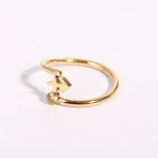 Gold Zodiac Sign Ring 12 Constellations Sagittarius