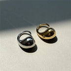Original Ring Large Water Drop Silver Band
