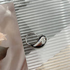 Original Ring Large Water Drop Silver Band