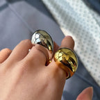 Original Ring Large Water Drop Gold Band