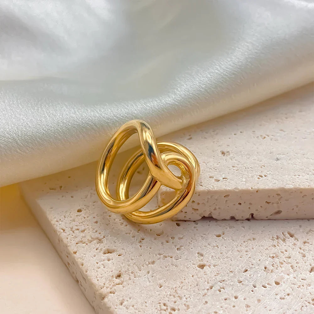Bague originale noeud or