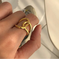 Bague originale noeud or