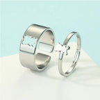 2-Piece Bear Ring Silver