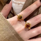 Bague Ovale Oeil de Tigre