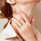 Women's Pentacle Witchcraft Ring Wiccan Silver Band