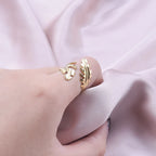 Feather Ring for Women gold